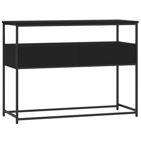 vidaXL Console Table Black 100x40x75 cm Engineered Wood