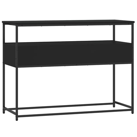 vidaXL Console Table Black 100x40x75 cm Engineered Wood