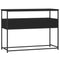 vidaXL Console Table Black 100x40x75 cm Engineered Wood