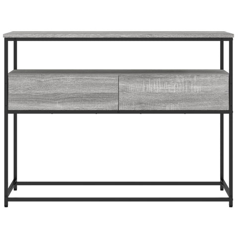 vidaXL Console Table Grey Sonoma 100x40x75 cm Engineered Wood