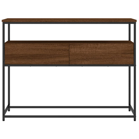 vidaXL Console Table Brown Oak 100x40x75 cm Engineered Wood