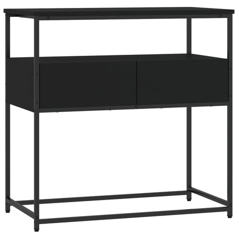 vidaXL Console Table Black 75x40x75 cm Engineered Wood