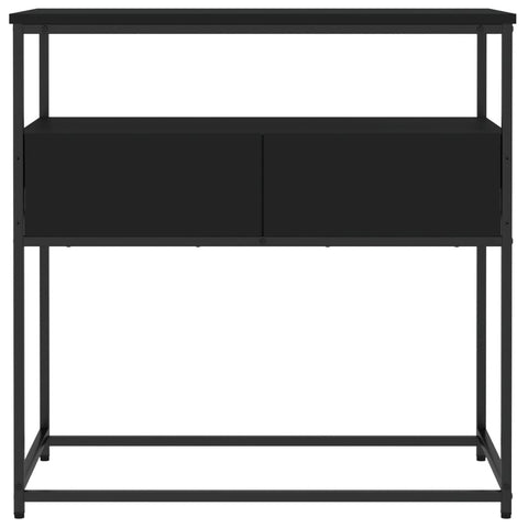 vidaXL Console Table Black 75x40x75 cm Engineered Wood