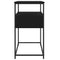 vidaXL Console Table Black 75x40x75 cm Engineered Wood