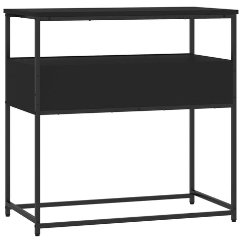 vidaXL Console Table Black 75x40x75 cm Engineered Wood