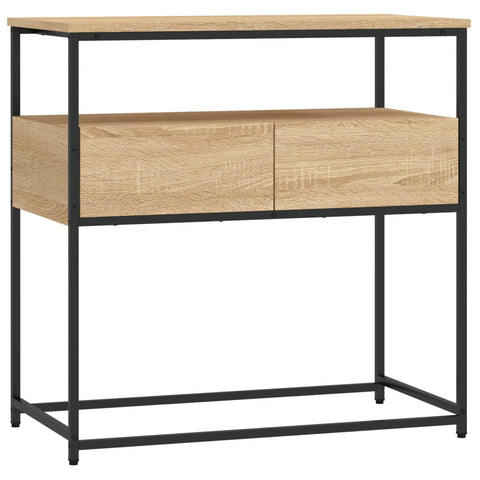 vidaXL Console Table Sonoma Oak 75x40x75 cm Engineered Wood