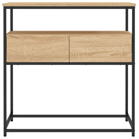 vidaXL Console Table Sonoma Oak 75x40x75 cm Engineered Wood