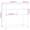 vidaXL Console Table Sonoma Oak 75x40x75 cm Engineered Wood