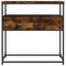 vidaXL Console Table Smoked Oak 75x40x75 cm Engineered Wood