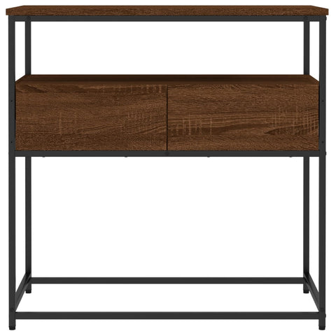 vidaXL Console Table Brown Oak 75x40x75 cm Engineered Wood