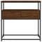 vidaXL Console Table Brown Oak 75x40x75 cm Engineered Wood