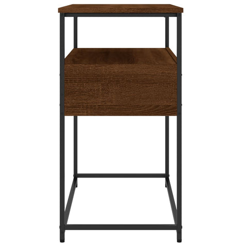 vidaXL Console Table Brown Oak 75x40x75 cm Engineered Wood
