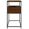 vidaXL Console Table Brown Oak 75x40x75 cm Engineered Wood