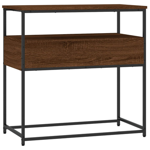 vidaXL Console Table Brown Oak 75x40x75 cm Engineered Wood