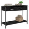 vidaXL Console Table Black 100x34.5x75 cm Engineered Wood