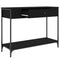 vidaXL Console Table Black 100x34.5x75 cm Engineered Wood