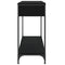 vidaXL Console Table Black 100x34.5x75 cm Engineered Wood