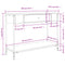 vidaXL Console Table Black 100x34.5x75 cm Engineered Wood