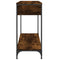 vidaXL Console Table Smoked Oak 100x34.5x75 cm Engineered Wood