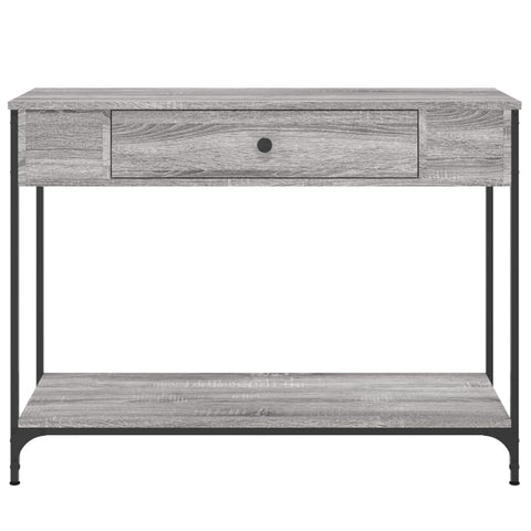 vidaXL Console Table Grey Sonoma 100x34.5x75 cm Engineered Wood