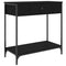 vidaXL Console Table Black 75x34.5x75 cm Engineered Wood