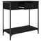 vidaXL Console Table Black 75x34.5x75 cm Engineered Wood