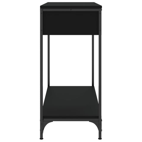 vidaXL Console Table Black 75x34.5x75 cm Engineered Wood