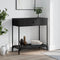 vidaXL Console Table Black 75x34.5x75 cm Engineered Wood