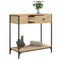 vidaXL Console Table Sonoma Oak 75x34.5x75 cm Engineered Wood