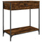 vidaXL Console Table Smoked Oak 75x34.5x75 cm Engineered Wood