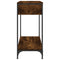vidaXL Console Table Smoked Oak 75x34.5x75 cm Engineered Wood