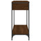 vidaXL Console Table Brown Oak 75x34.5x75 cm Engineered Wood