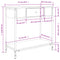 vidaXL Console Table Brown Oak 75x34.5x75 cm Engineered Wood