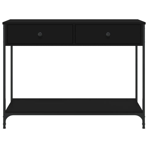 vidaXL Console Table Black 100x34.5x75 cm Engineered Wood