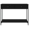 vidaXL Console Table Black 100x34.5x75 cm Engineered Wood