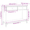 vidaXL Console Table Sonoma Oak 100x34.5x75 cm Engineered Wood
