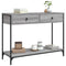 vidaXL Console Table Grey Sonoma 100x34.5x75 cm Engineered Wood