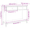 vidaXL Console Table Grey Sonoma 100x34.5x75 cm Engineered Wood