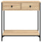 vidaXL Console Table Sonoma Oak 75x34.5x75 cm Engineered Wood
