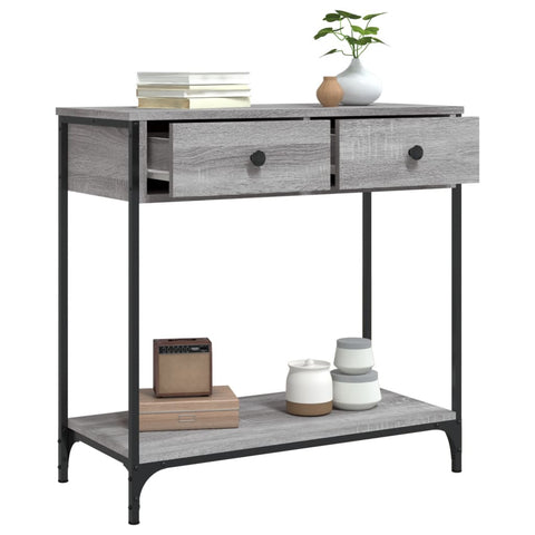 vidaXL Console Table Grey Sonoma 75x34.5x75 cm Engineered Wood