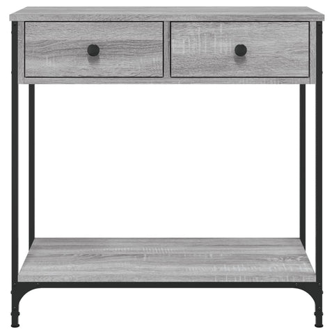 vidaXL Console Table Grey Sonoma 75x34.5x75 cm Engineered Wood