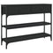 vidaXL Console Table Black 100x25x75 cm Engineered Wood