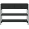 vidaXL Console Table Black 100x25x75 cm Engineered Wood