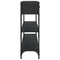 vidaXL Console Table Black 100x25x75 cm Engineered Wood