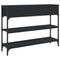 vidaXL Console Table Black 100x25x75 cm Engineered Wood