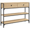 vidaXL Console Table Sonoma Oak 100x25x75 cm Engineered Wood