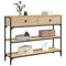 vidaXL Console Table Sonoma Oak 100x25x75 cm Engineered Wood