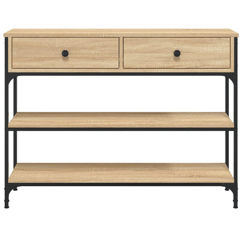 vidaXL Console Table Sonoma Oak 100x25x75 cm Engineered Wood