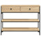 vidaXL Console Table Sonoma Oak 100x25x75 cm Engineered Wood