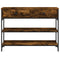 vidaXL Console Table Smoked Oak 100x25x75 cm Engineered Wood
